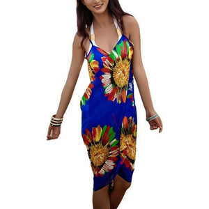 2020 Summer Bohemian Women Summer Beach Dress Green Bikini Cover-ups S –  urdailystore.com